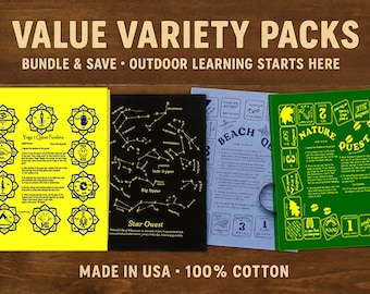 Value Variety Pack: Beach, Yoga, Nature, Stars - Family Fun Games