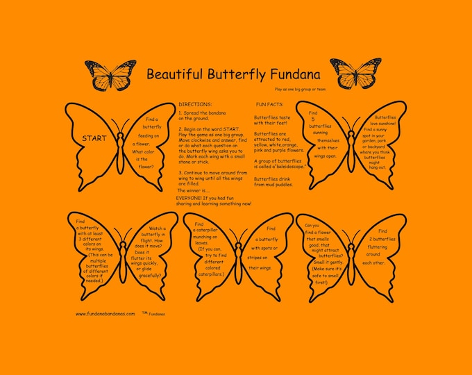 Beautiful Butterfly Fundana – Scavenger Hunt Game to Learn Colors, Flight & Behavior | Fun for Kids, Scouts, Camps