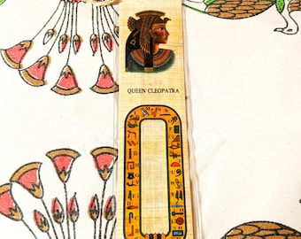 Queen Cleopatra Papyrus Bookmark! A beautiful, unique, inexpensive gift for women, girls, teens. mothers day! Cleopatra school projects!