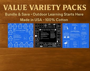 Value Variety Pack: Animal Play, Fun At Home, Rainy Days! Games for Inside and Out!