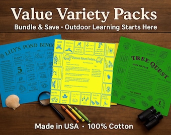 Value Variety Packs! Scavenger Hunt Fundanas: Kids Outdoor Bingo Game - Set of 3