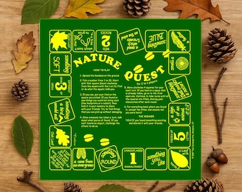 Nature Quest Bandana: Scavenger Hunt Game for Kids