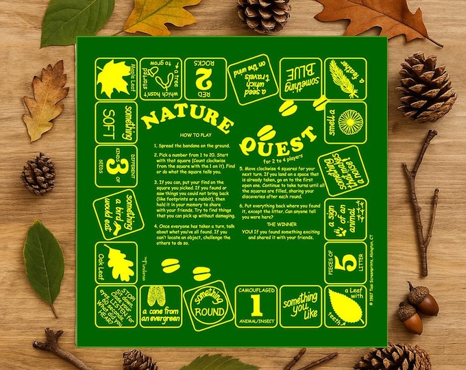 Nature Quest Bandana: Scavenger Hunt Game for Kids