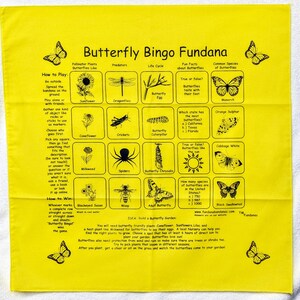 Butterfly Bingo Bandana: Educational Game, Pollinator Garden Activity