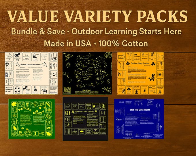 Value Variety Scouts Value 6 Pack – Horses, Knots, Stars, Night Hikes, and More! Build Outdoor Skills!