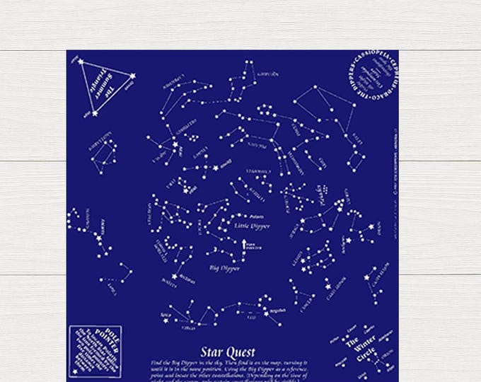 Star Constellation Bandanas – 33 Constellations on Black or Navy | Fun for Scouts & Families