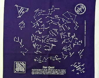 Star Constellation Bandanas – 33 Constellations on Black or Navy | Fun for Scouts & Families