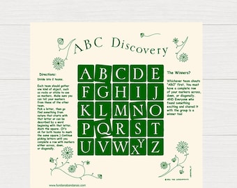 ABC Discovery Fundana – Nature Alphabet Scavenger Hunt & Bingo Game for Kids