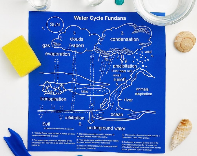 Water Cycle Bandana: Educational Kids Science Chart
