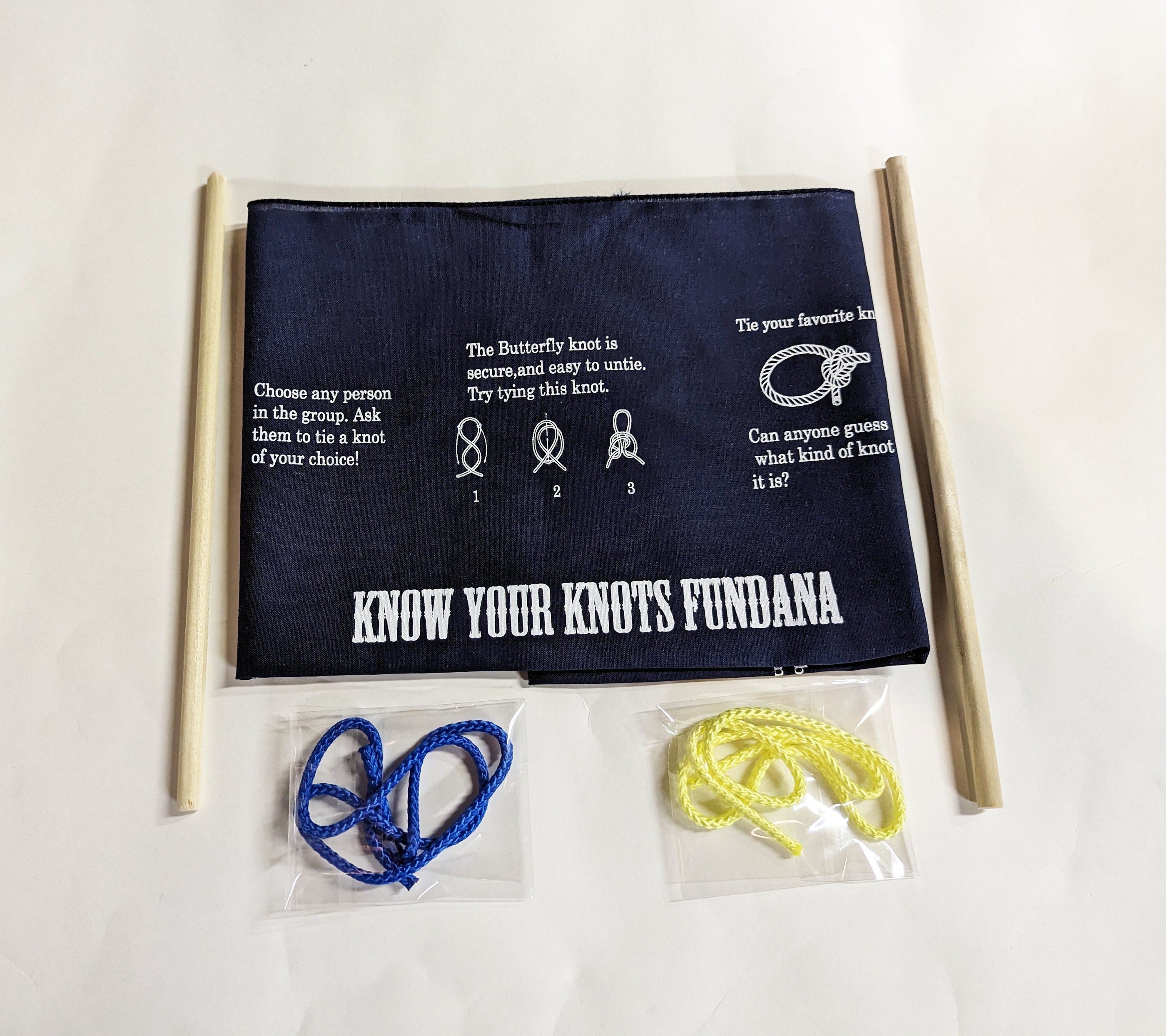 New! Knot Tying Kits! Know Your Knots Fundana game, color