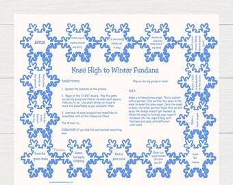 Winter Scavenger Hunt Game: Kids Outdoor Learning Bandana