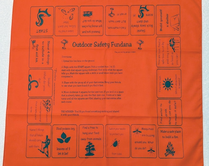 Outdoor Safety scavenger hunt game great for scouts, badges, camping! A fun way to learn to keep safe in nature!