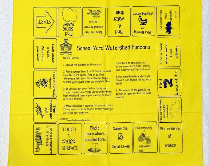 School Yard Watersheds Fundana – Learn About Water & Watersheds | Great for Project WET, Schools, Camps, Homeschool
