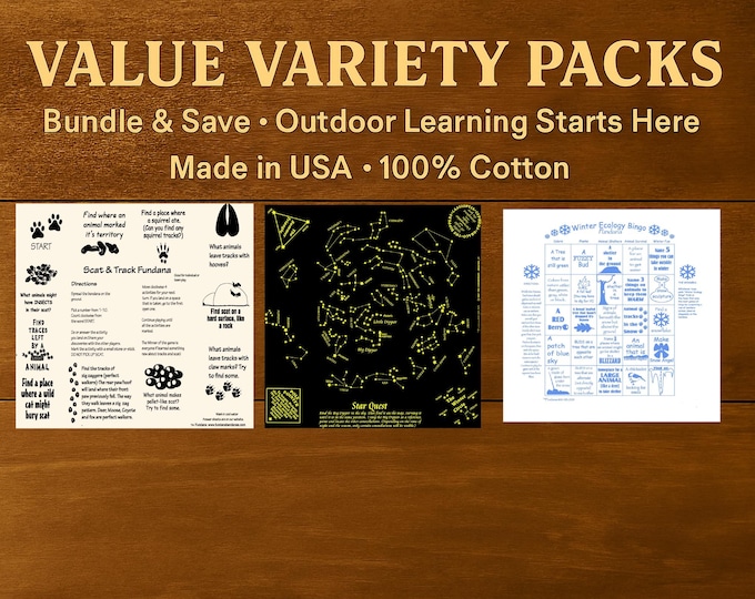 Value Variety 3-Pack – Stars, Scat & Tracks, and Winter Fun | Outdoor Learning Games for Kids