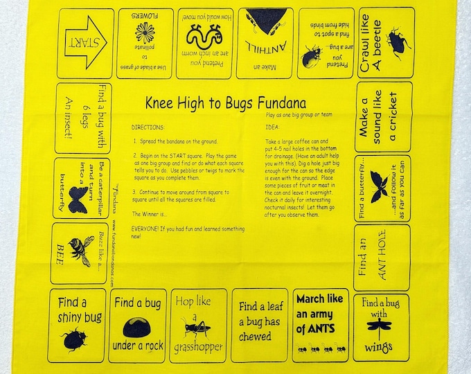 New! 3 Color Options for our Knee High to Bugs Fundanas! A fun, easy way to teach our 3-6 year olds about bugs.