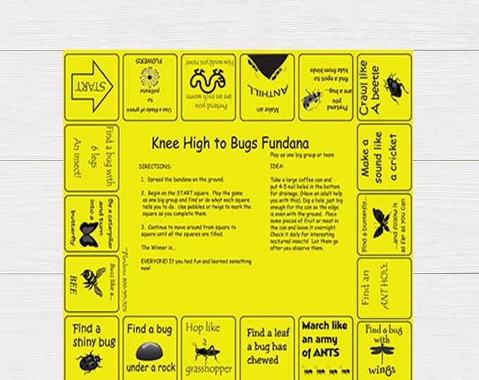 Bug Scavenger Hunt Bandana: Kids Learning Game for Kids ages 3-6