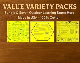 Value Variety 3 pack :  Bug Bingo, Bees, Knee High to Bugs  Scavenger Hunt!