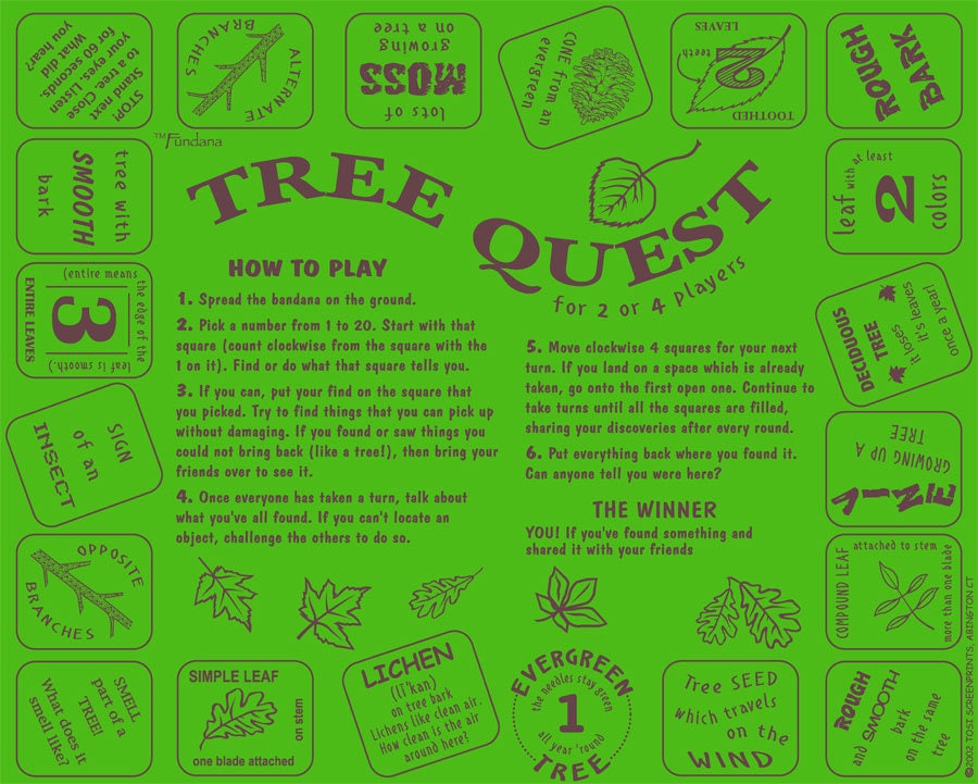 New! Tree Quest in 2 different colors! A fun scavenger hunt to teach