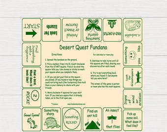 Desert Quest Fundana: Scavenger Hunt Bandana for Kids