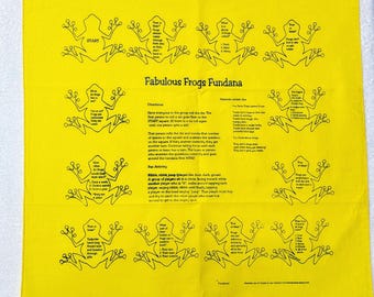 Frogs Fundana: Educational Game on 100% Cotton Bandana