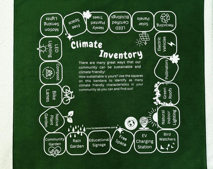New! Climate Inventory Fundana. Teach climate change, green education to kids in schools, homeschool, camps