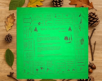 Walk in the Woods Scavenger Hunt Bandana: Nature Game