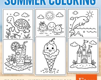 Summer Coloring Pages: 50 Fun Summer Activities (PDF Download)