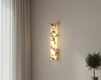 Marmor vägglampa