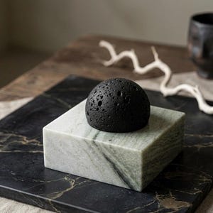 Aromaterapidiffusor i marmor, lavasten bild 2