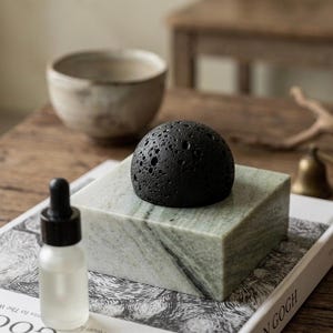 Aromaterapidiffusor i marmor, lavasten bild 1