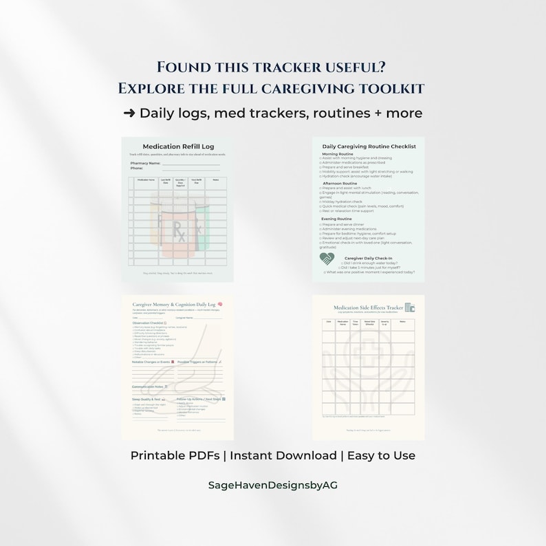 Caregiver Daily Timesheet | Home Care Hours Log Printable PDF - Etsy
