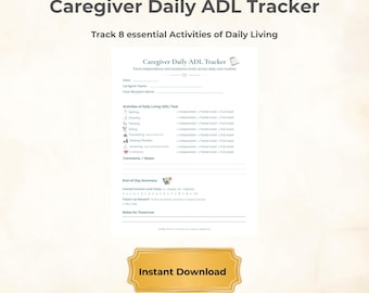 Seguimiento de actividades de la vida diaria (AVD) / Lista de verificación de actividades diarias (PDF)