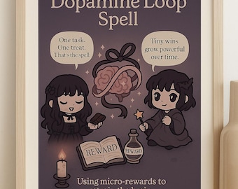 AuDHD Motivation Printable: Dopamine Loop Task/Reward System (PDF Download