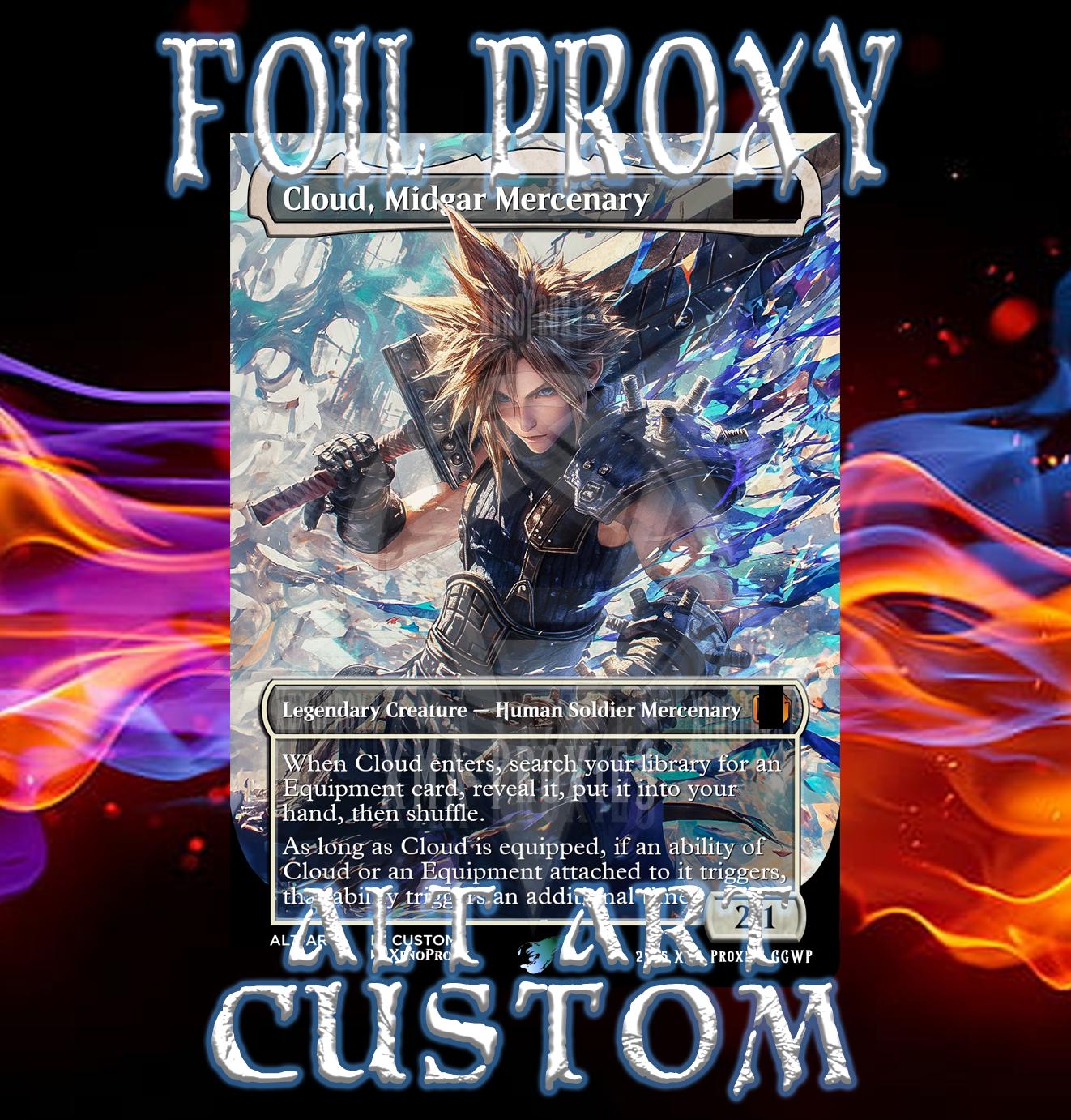 Cloud Midgar Mercenary FOIL Proxy - Etsy