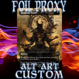 Demonic Tutor FOIL Full Art Proxy
