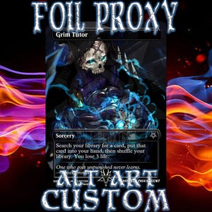 Grim Tutor FOIL Proxy
