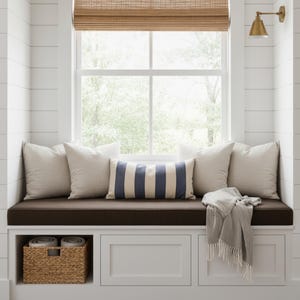 3&quot; Thick Velvet Custom Tufted Cushion, Floor Cushion, Window Seat Cushion Custom, Kallax Cushion, Washable Velvet Cushion, Nook Cushion