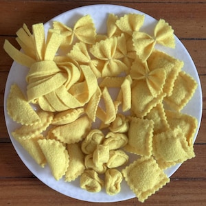 Comida de feltro - Pacote de macarrão - Molde de costura em PDF