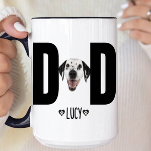 Custom Dog Dad Mug, Dog Lover Gift ideas, Pet Photo Mug, Personalized Dog Mug , Dog  Coffee Cup, Father&#39;s Day Gifts, Dog Coffee mugs