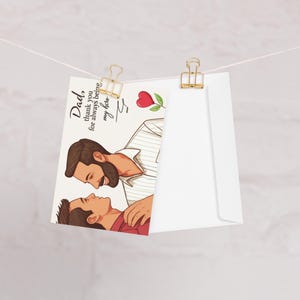 4 x 6 pouces Carte de voeux pour papa - papa, merci d'avoir toujours été mon héros, petite carte de voeux, carte de message pour père, idées pour la fête des pères