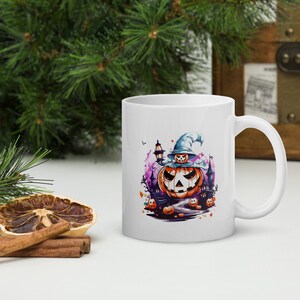 White glossy mug