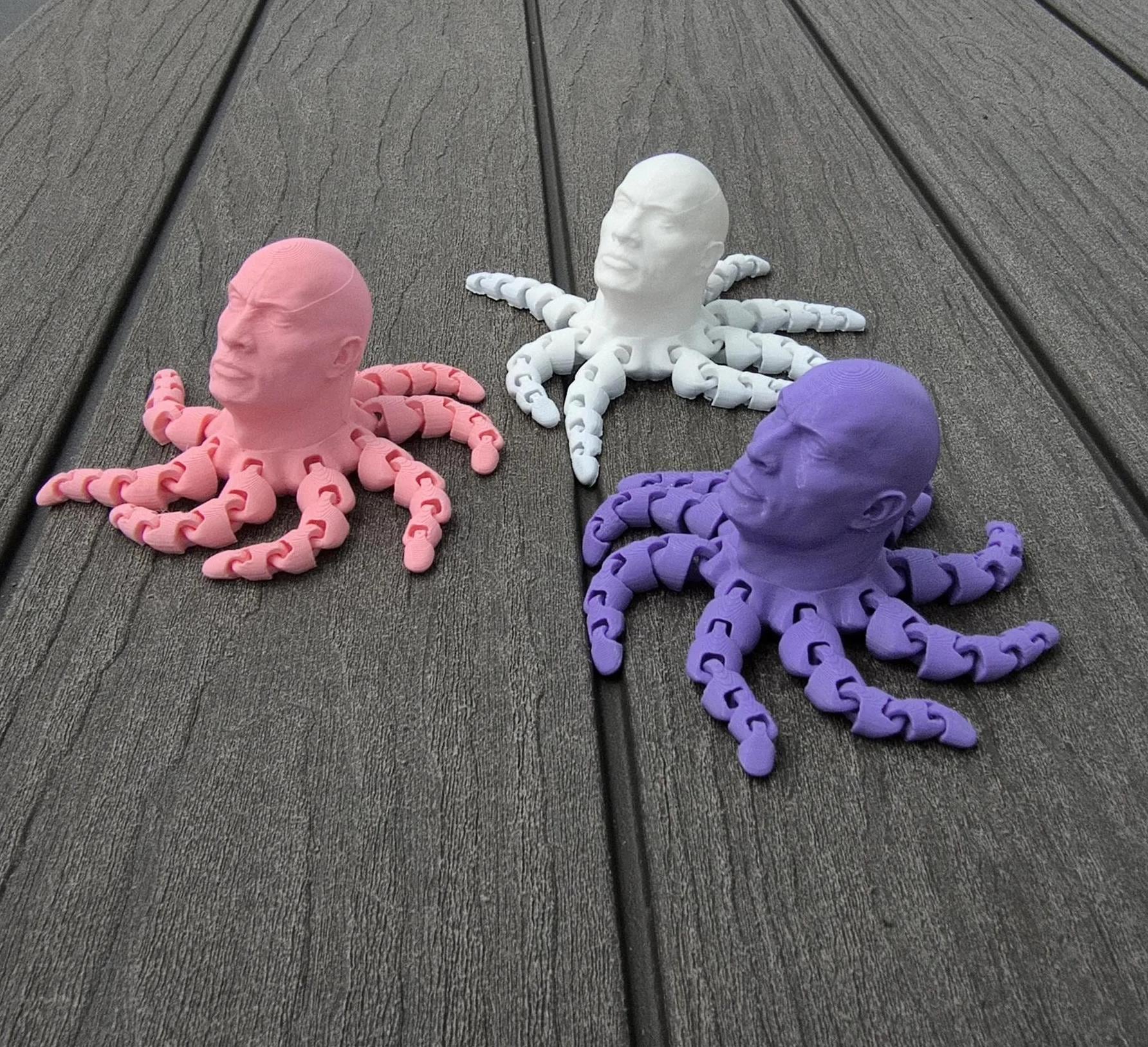 The Rocktopus Flexible Articulating Companion the Rock Dwayne