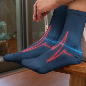 Music Pulse Socks, Musical Notes Design, Musician Gift