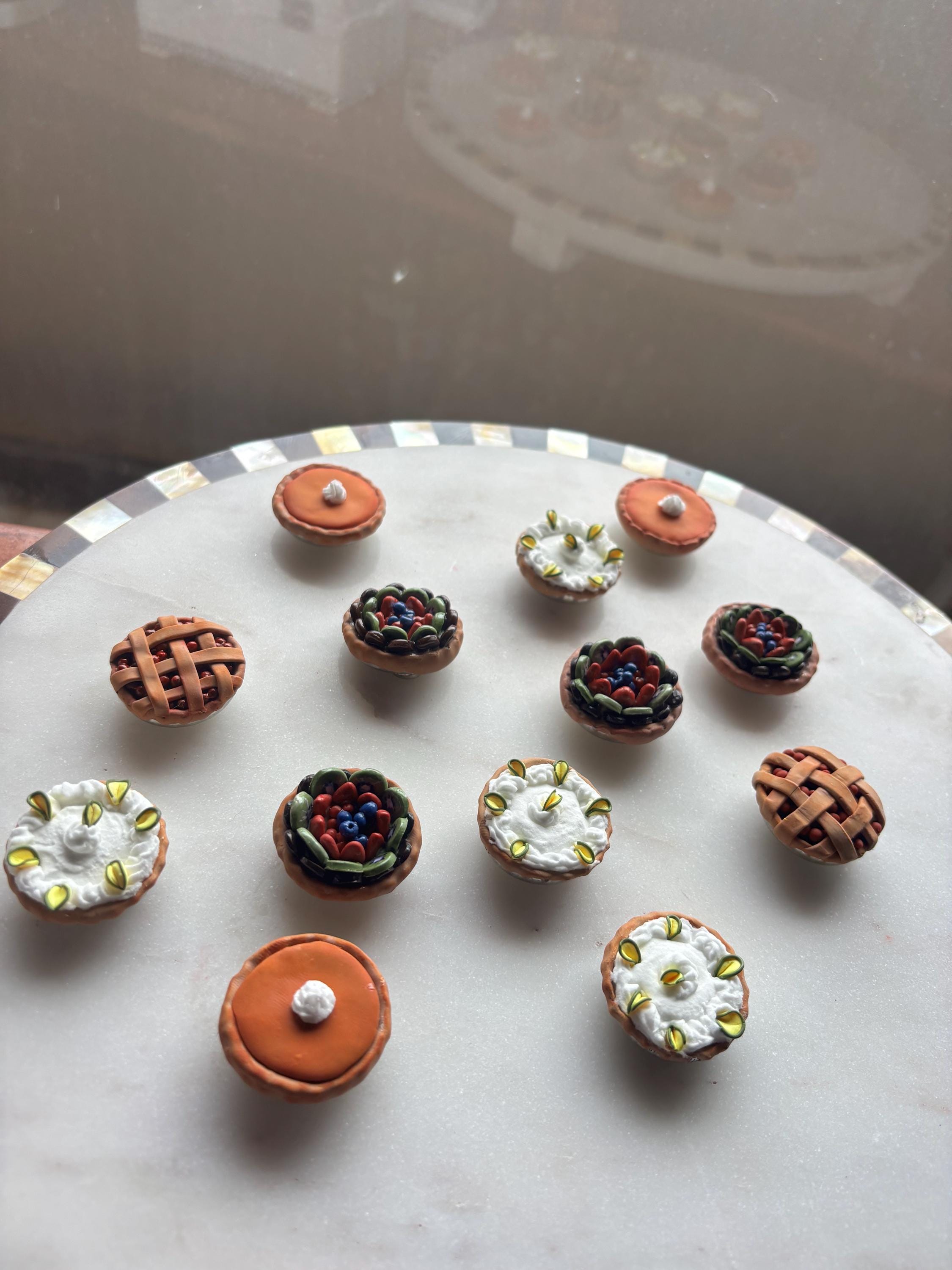 Miniature Pie Magnet: Handmade Polymer Clay Food Art - Etsy