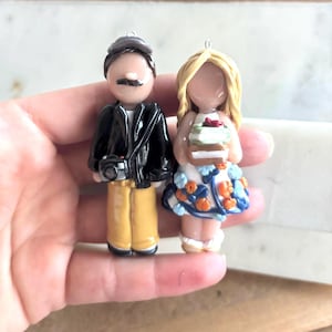 Custom Doll Character Keychain – Handmade Polymer Clay Personalized Miniature