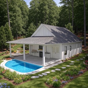 POOLHAUS PLÄNE - 1000 sqft