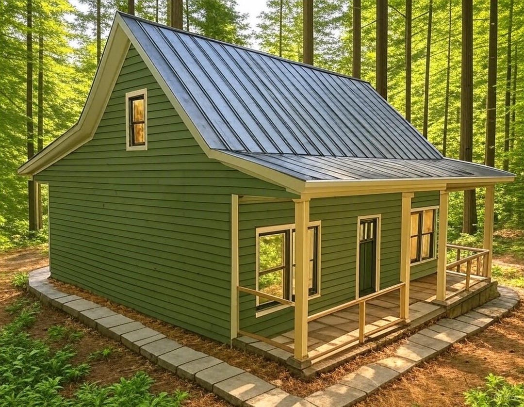 Cabin With Loft House Plans - Etsy