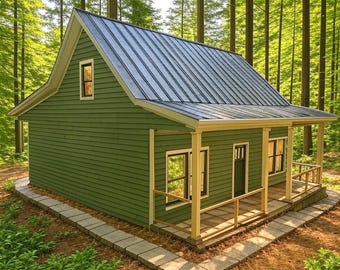 Cabin With Loft House Plans