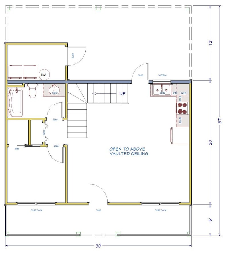 Cabin With Loft House Plans - Etsy