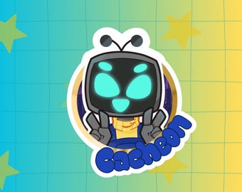 TV Head Logo Sticker